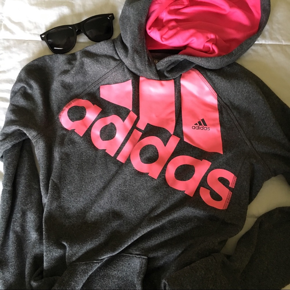 A D I D A S   |  💕hot pink with thumb wholes 😊